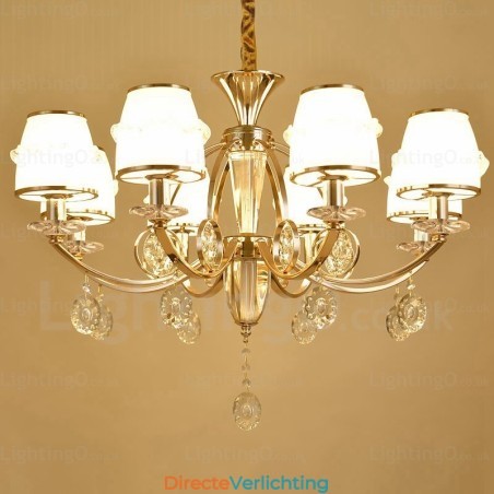 6-lichts Scandinavische kroonluchter met glazen kap 6-lichts Scandinavische kroonluchter met glazen kap