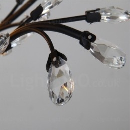 8-lichts landelijke rustieke kroonluchter