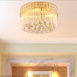 Moderne luxe kroonluchter kristal absorberende koepellamp diameter 35 cm bevat 3 lampen