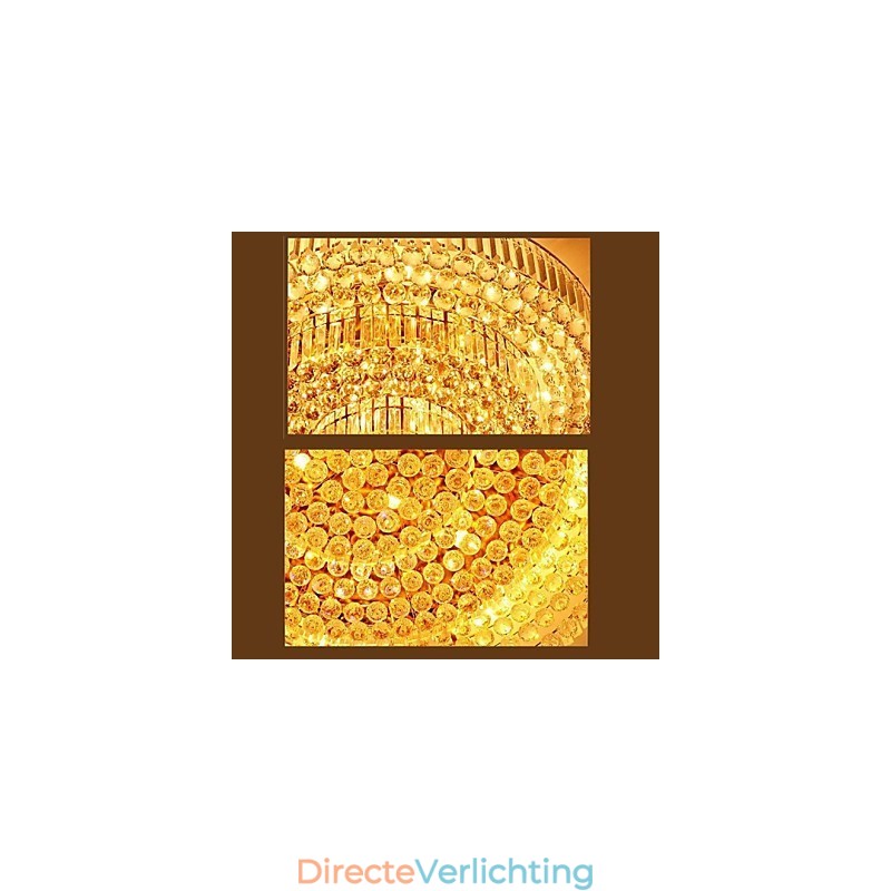 Moderne luxe kroonluchter kristal absorberende koepellamp diameter 35 cm bevat 3 lampen