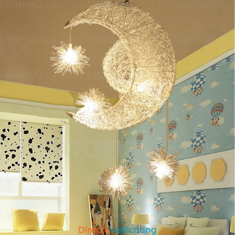 5-lichts moderne, eigentijdse hanglamp