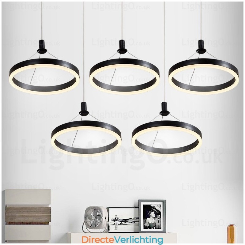 1-lichts moderne, eigentijdse hanglamp met acryl kap