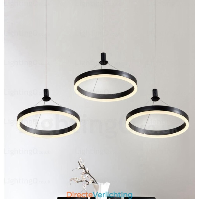 1-lichts moderne, eigentijdse hanglamp met acryl kap
