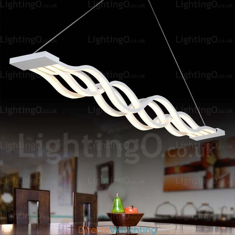 1-lichts moderne, eigentijdse hanglamp met acryl kap