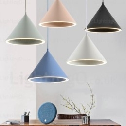 1-lichts moderne, eigentijdse Scandinavische hanglamp met acryl kap