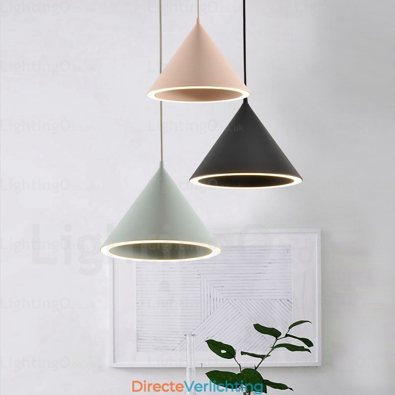 1-lichts moderne, eigentijdse Scandinavische hanglamp met acryl kap