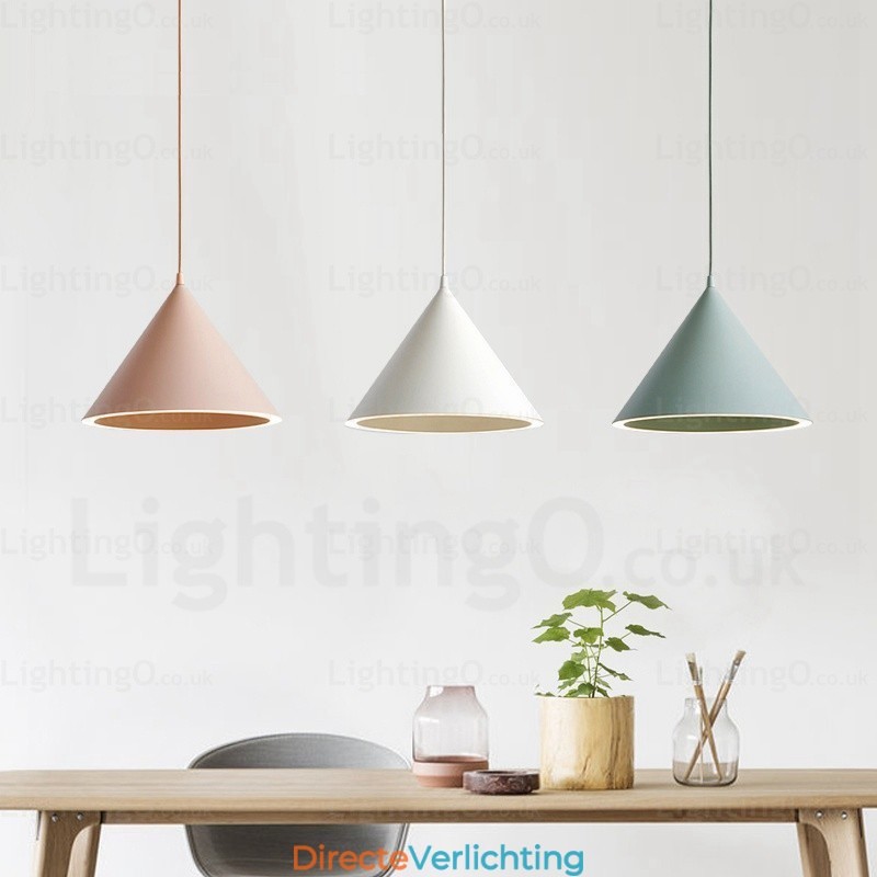 1-lichts moderne, eigentijdse Scandinavische hanglamp met acryl kap