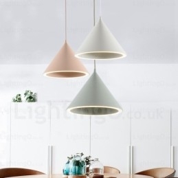 1-lichts moderne, eigentijdse Scandinavische hanglamp met acryl kap