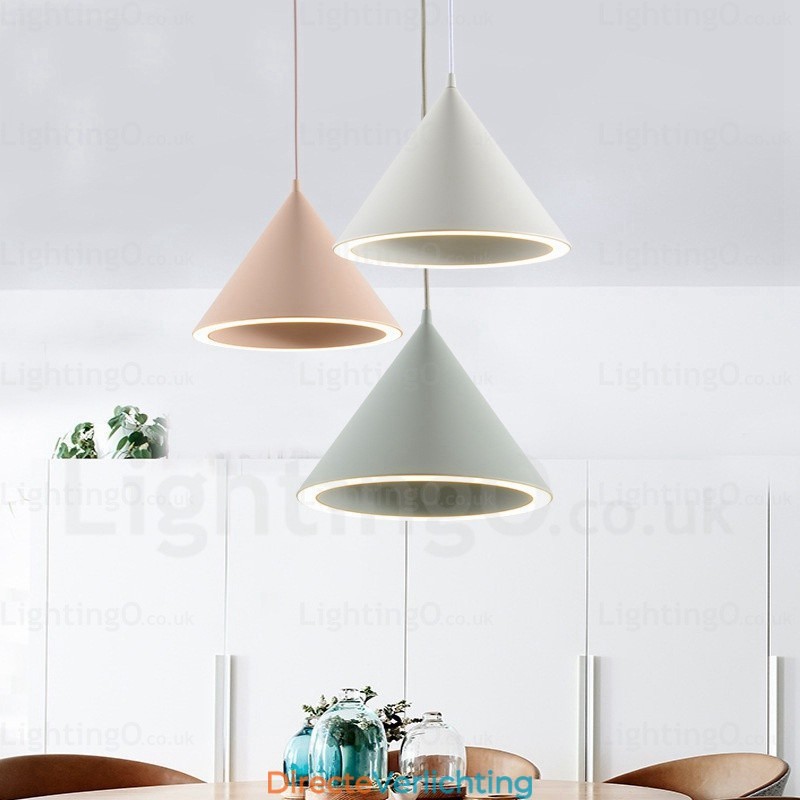 1-lichts moderne, eigentijdse Scandinavische hanglamp met acryl kap