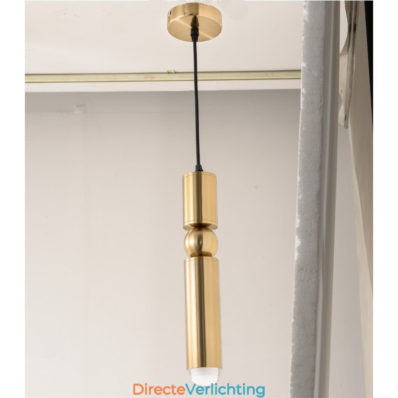 1-lichts moderne, eigentijdse hanglamp met acryl kap