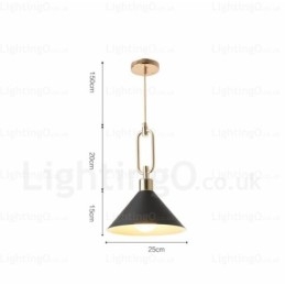 1-lichts Nordic moderne eigentijdse hanglamp met roestvrijstalen kap Winkels