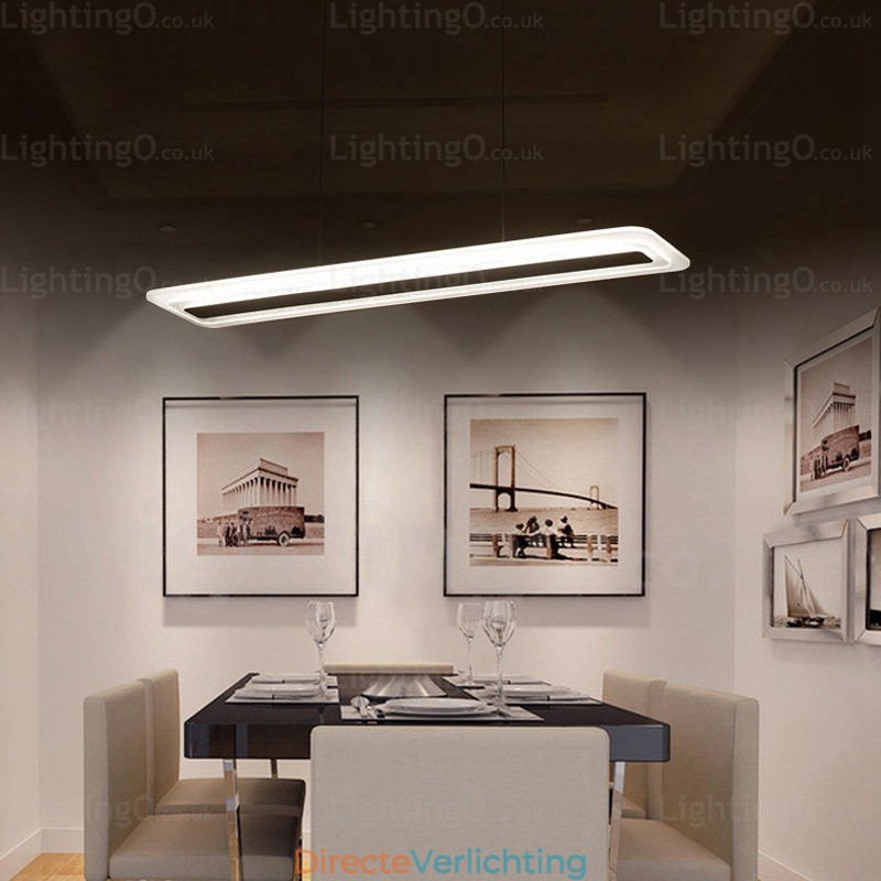 1-lichts moderne, eigentijdse hanglamp met acryl kap