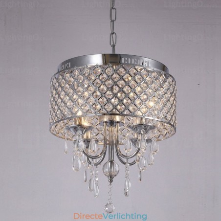 1-lichts moderne, eigentijdse hanglamp met kristallen kap 1-lichts moderne, eigentijdse hanglamp met kristallen kap