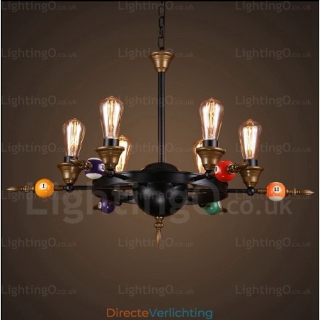 4-lichts landelijke rustieke vintage retro hanglamp 4-lichts landelijke rustieke vintage retro hanglamp