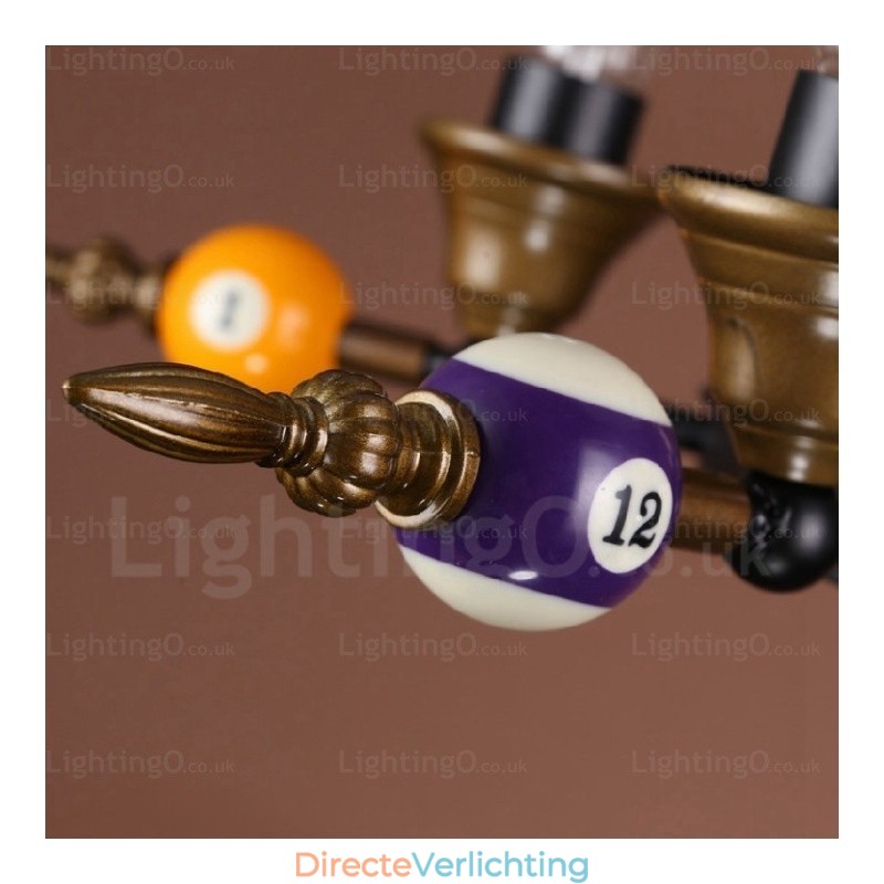 4-lichts landelijke rustieke vintage retro hanglamp