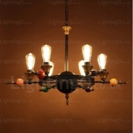4-lichts landelijke rustieke vintage retro hanglamp