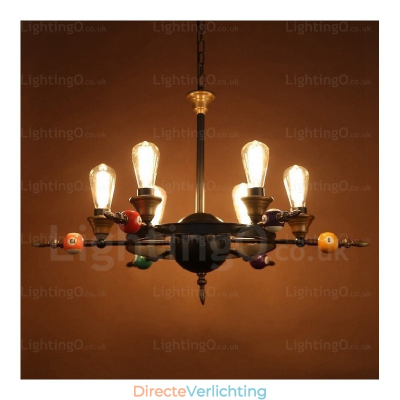 4-lichts landelijke rustieke vintage retro hanglamp