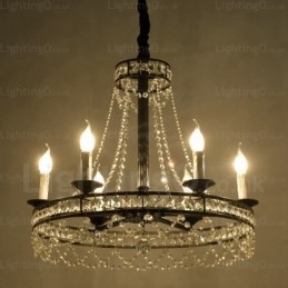 4-lichts landelijke rustieke hanglamp