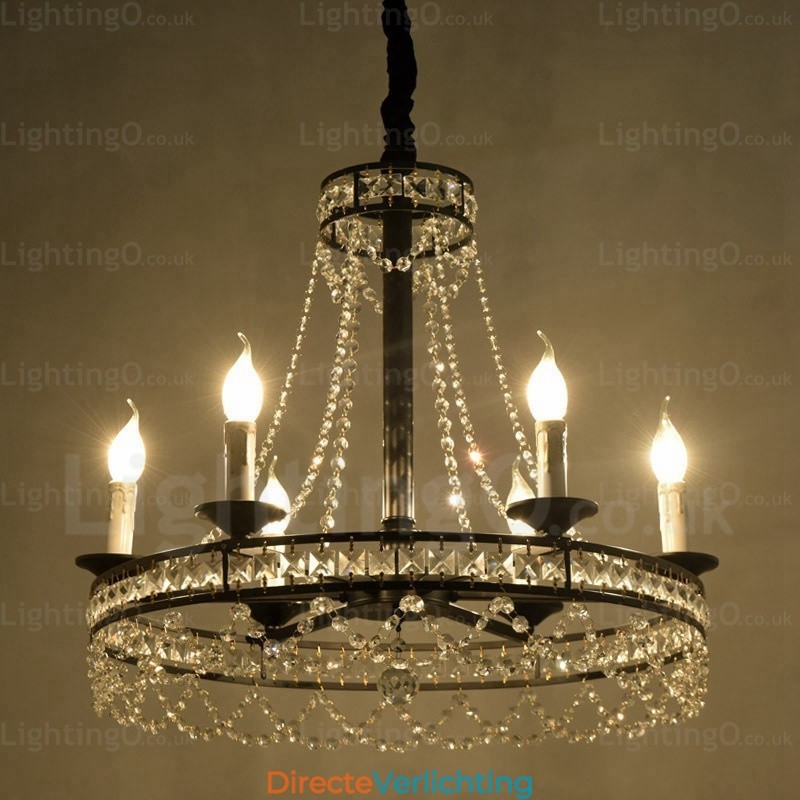 4-lichts landelijke rustieke hanglamp