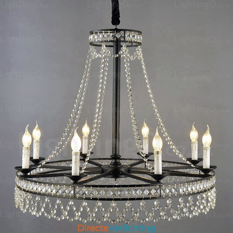 4-lichts landelijke rustieke hanglamp