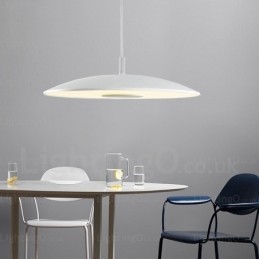 1-lichts moderne, eigentijdse hanglamp met glazen kap