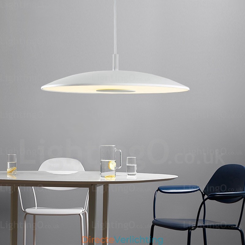 1-lichts moderne, eigentijdse hanglamp met glazen kap