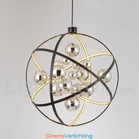 Diameter 50CM 80CM Vintage Globe Kroonluchter Roestige Kleur Hanglamp Diameter 50CM 80CM Vintage Globe Kroonluchter Roestige Kleur Hanglamp