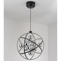 Diameter 50CM 80CM Vintage Globe Kroonluchter Roestige Kleur Hanglamp