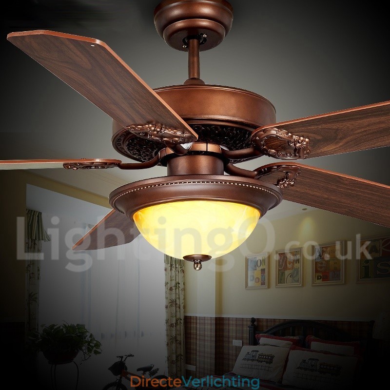 48" 52" Country Retro Rustieke Lodge Vintage Plafondventilator