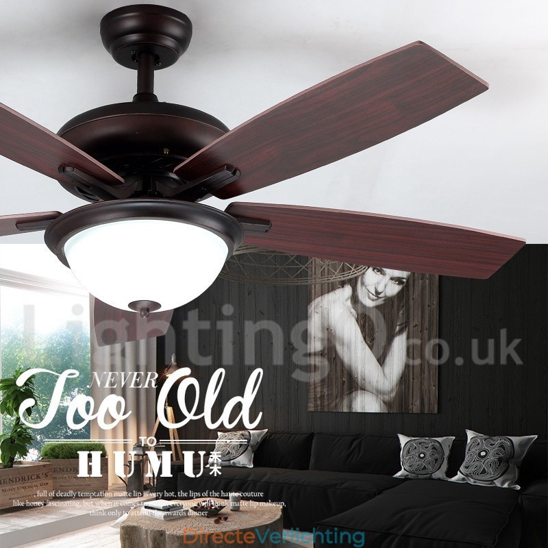 52" Country Retro Rustieke Lodge Vintage Plafondventilator