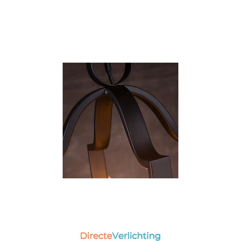 4-lichts vintage minimalistische ijzeren schilderij hanglamp