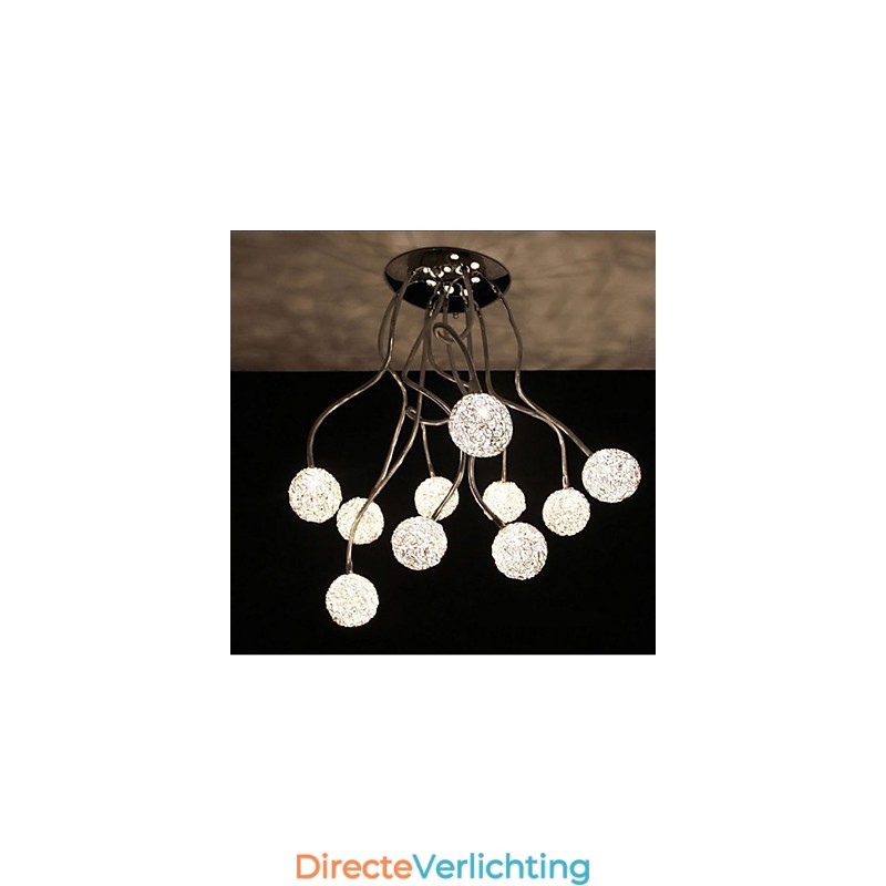 Eenvoudige ijzeren plafond ronde ijzeren creatieve lamp lamp aluminium draad lamp