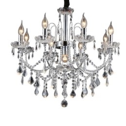 Elegante kristallen kroonluchter met 9 lampen