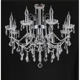 Elegante kristallen kroonluchter met 9 lampen
