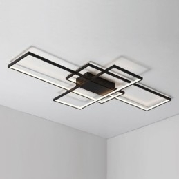 Moderne eigentijdse aluminium schilderij plafondlamp inbouw wandlamp met afstandsbediening dimmer voor woonkamer slaapkamer kan ook worden gebruikt als wandlamp