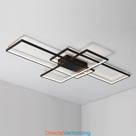 Moderne eigentijdse aluminium schilderij plafondlamp inbouw wandlamp met afstandsbediening dimmer voor woonkamer slaapkamer kan ook worden gebruikt als wandlamp Moderne eigentijdse aluminium schilderij plafondlamp inbouw wandlamp met afstandsbediening dimmer voor woonkamer slaapkamer kan ook worden gebruikt als wandlamp