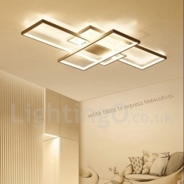 Moderne eigentijdse aluminium schilderij plafondlamp inbouw wandlamp met afstandsbediening dimmer voor woonkamer slaapkamer kan ook worden gebruikt als wandlamp