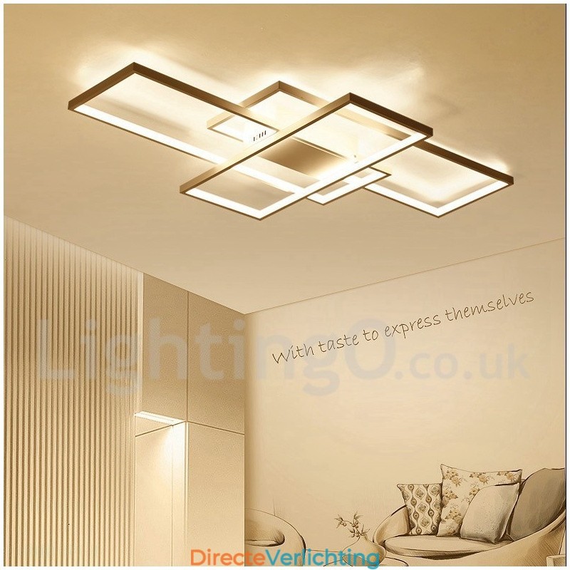 Moderne eigentijdse aluminium schilderij plafondlamp inbouw wandlamp met afstandsbediening dimmer voor woonkamer slaapkamer kan ook worden gebruikt als wandlamp