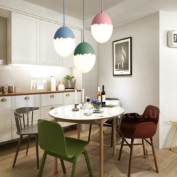 Moderne, eigentijdse hanglamp van staal