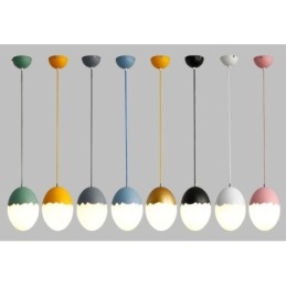 Moderne, eigentijdse hanglamp van staal
