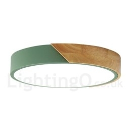 Moderne eigentijdse stalen houten verlichting plafondlamp