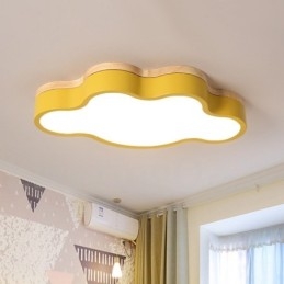 Macaron Multicolor Modern Hedendaagse Stalen Plafondlamp met Houten Plafondlamp