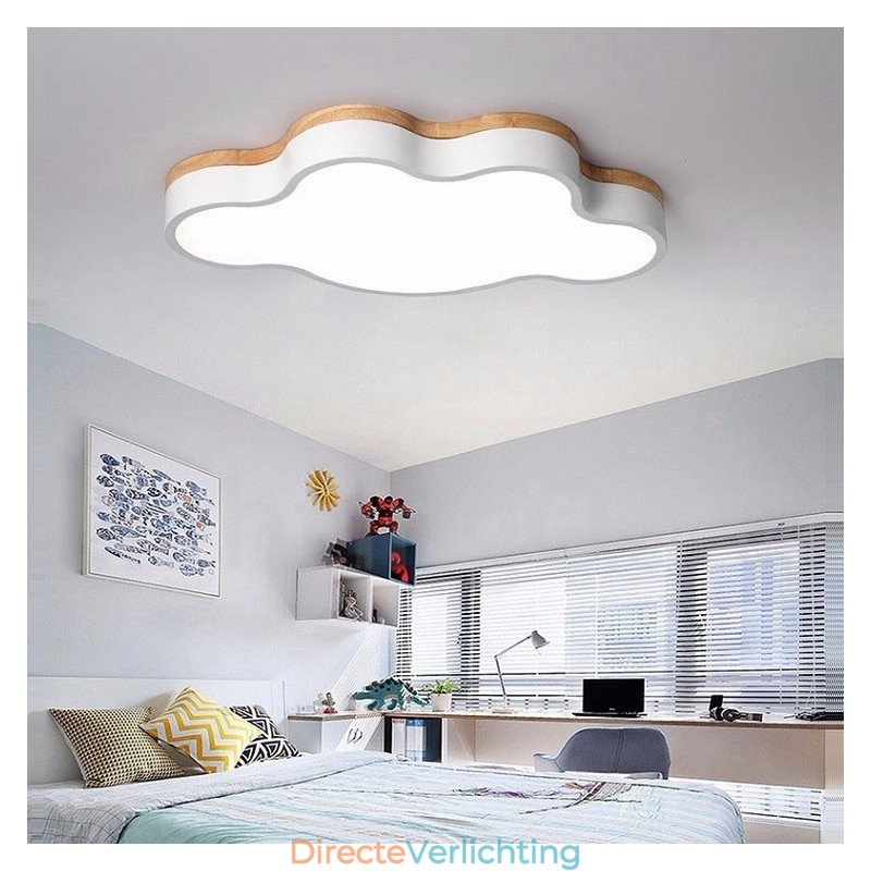 Macaron Multicolor Modern Hedendaagse Stalen Plafondlamp met Houten Plafondlamp
