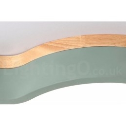 Macaron Multicolor Modern Hedendaagse Stalen Plafondlamp met Houten Plafondlamp