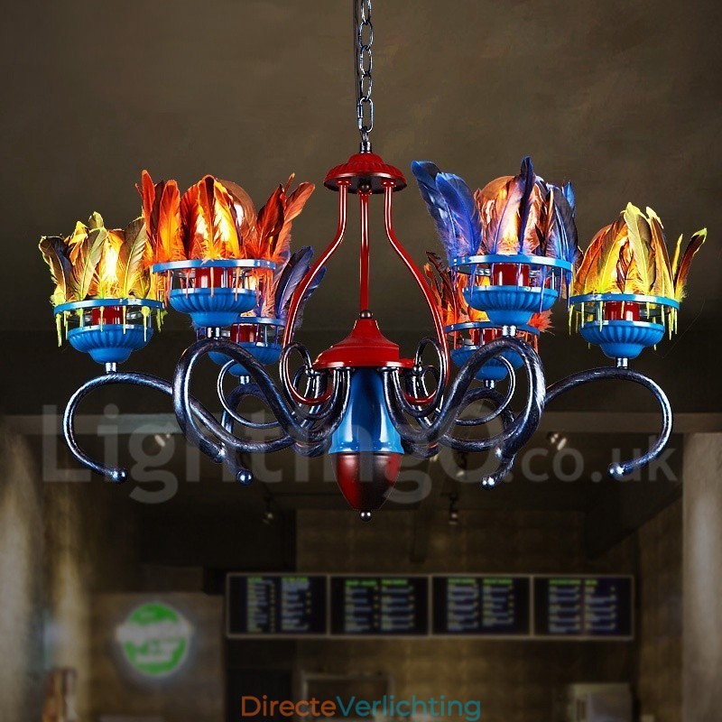Retro Stalen Verlichting Winkel Hangende Kroonluchter Licht