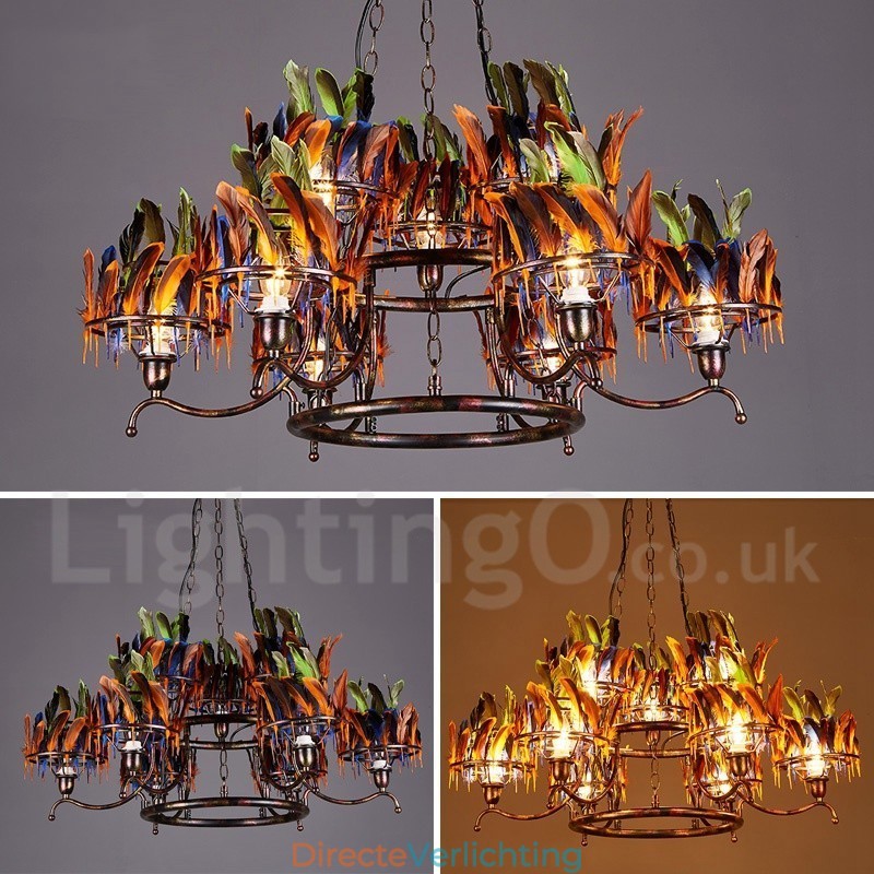 Retro Stalen Verlichting Winkel Hangende Kroonluchter Licht