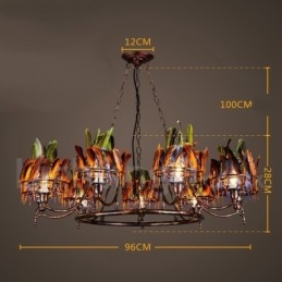 Retro Stalen Verlichting Winkel Hangende Kroonluchter Licht