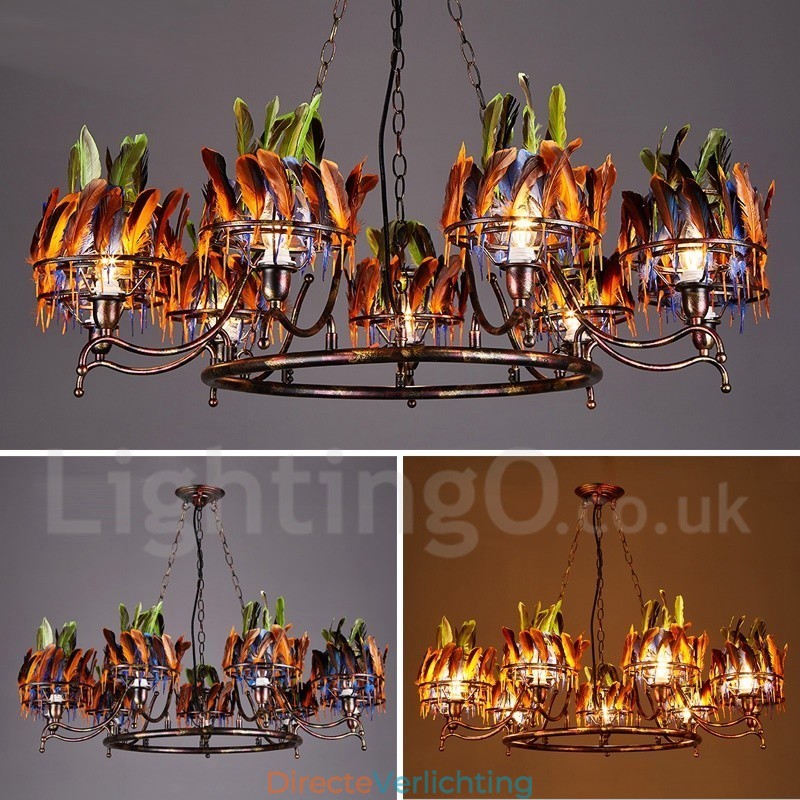 Retro Stalen Verlichting Winkel Hangende Kroonluchter Licht