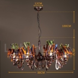 Retro Stalen Verlichting Winkel Hangende Kroonluchter Licht