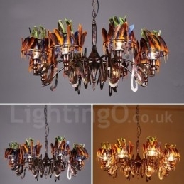 Retro Stalen Verlichting Winkel Hangende Kroonluchter Licht